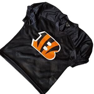 Cincinnati Bengals Joe Burrow Black Mesh Jersey Girls Youth XL Puff Sleeve #9